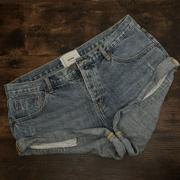 One Teaspoon SALTY DOG BANDITS LOW WAIST DENIM SHORTS BLUE Size 30 / Excellent - Picture 8 of 11